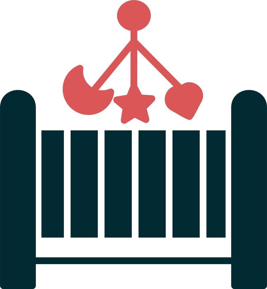 Baby crib Vector Icon