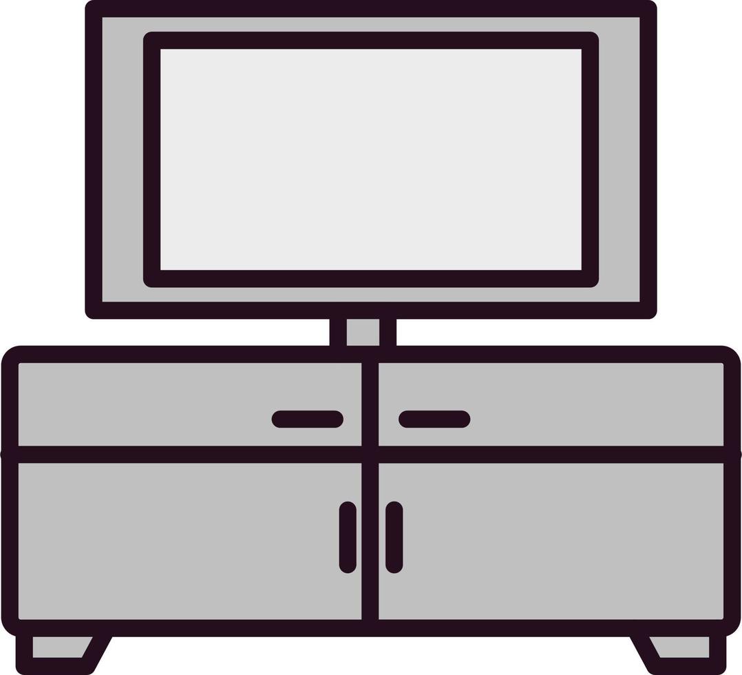 Tv Table Vector Icon