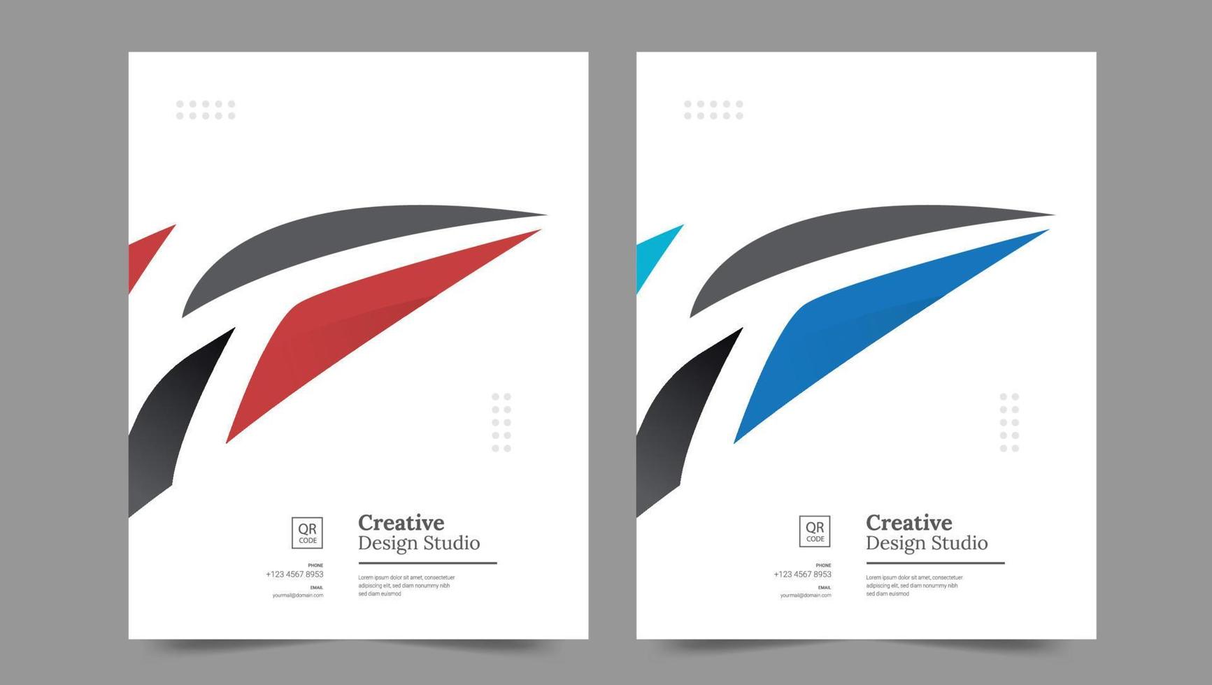 fondo de vector de diseño de volante de plantilla de portada