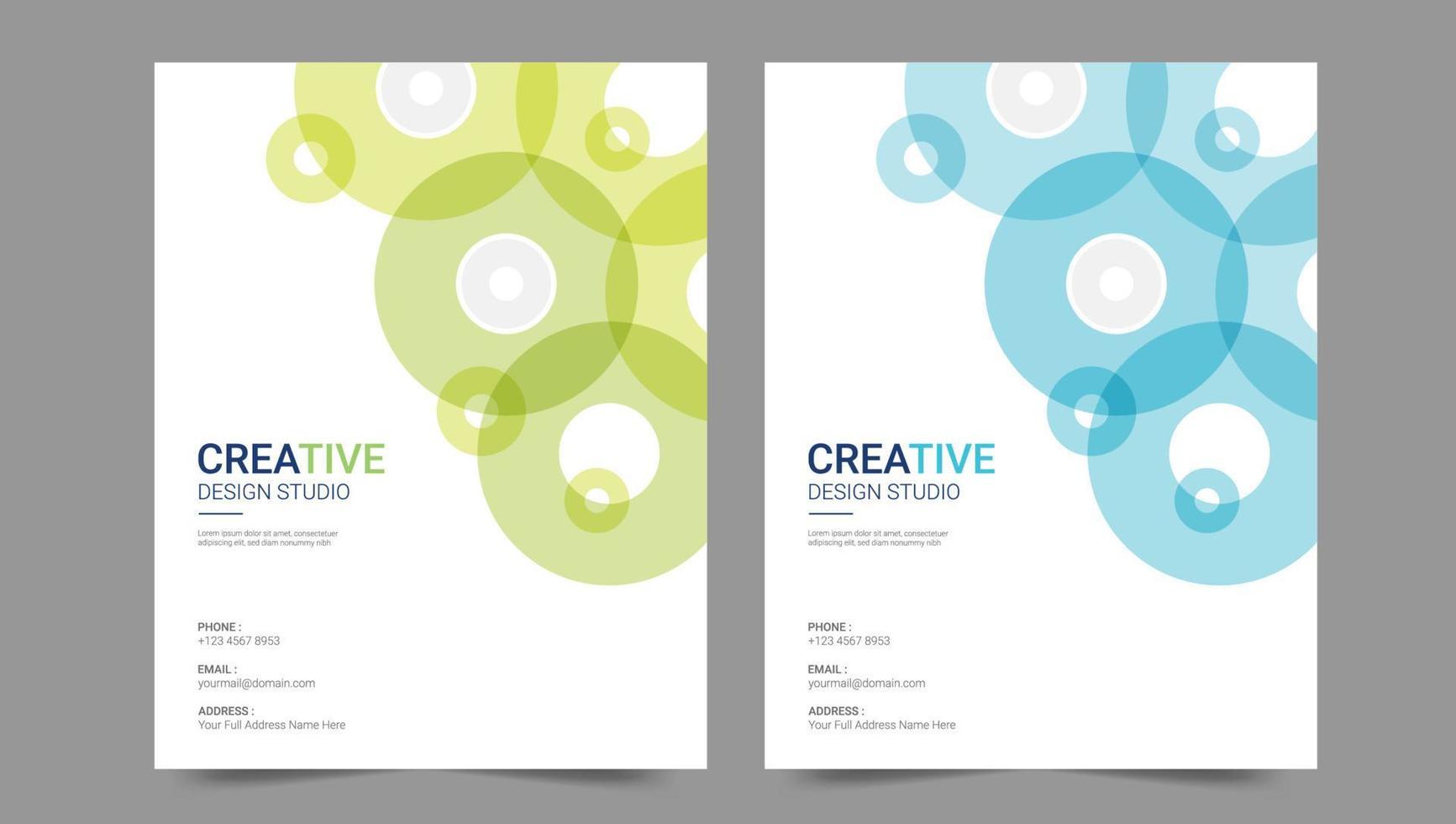 Cover template flyer design vector background