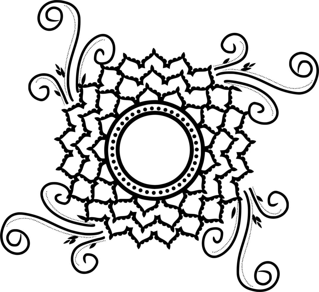 diseño de patrón de mandala vector