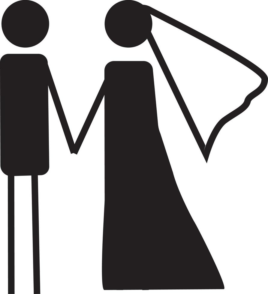 Couple Pose Icon vector