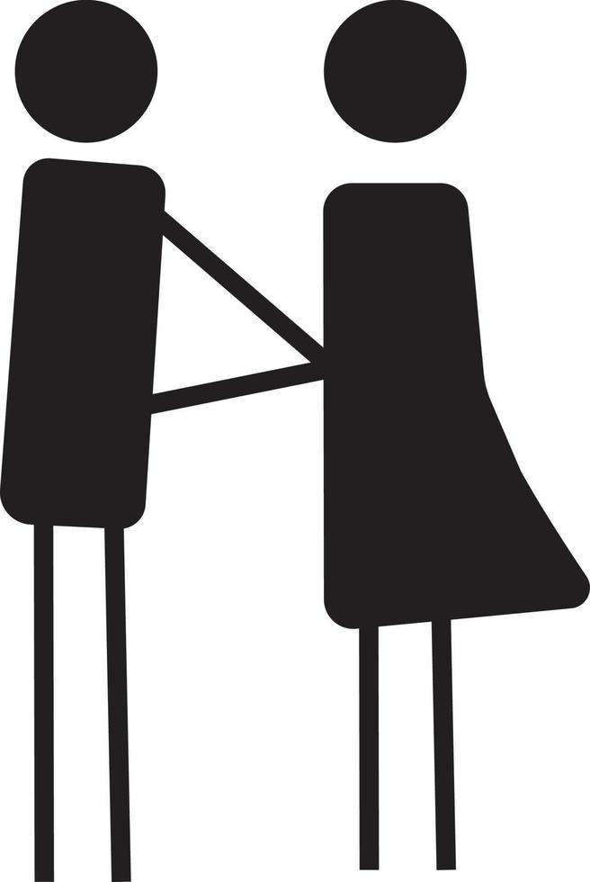 Couple Pose Icon vector