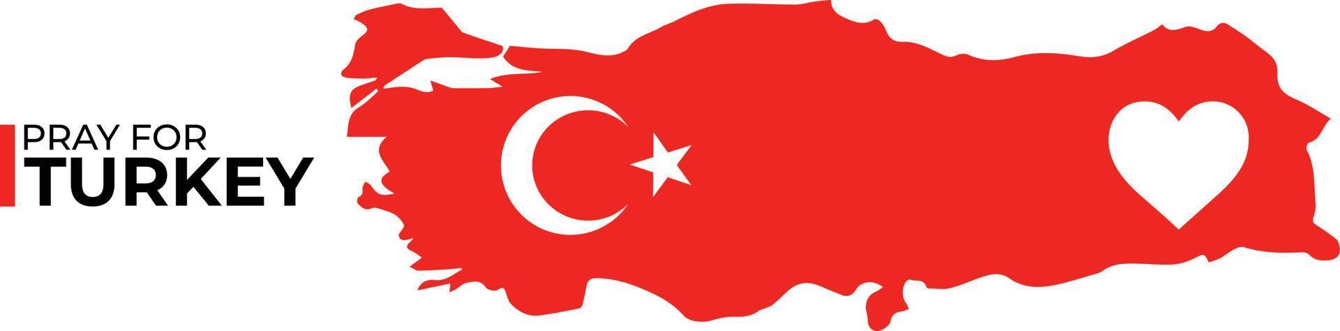 Oren por la gente de las víctimas del terremoto de Turquía. vector