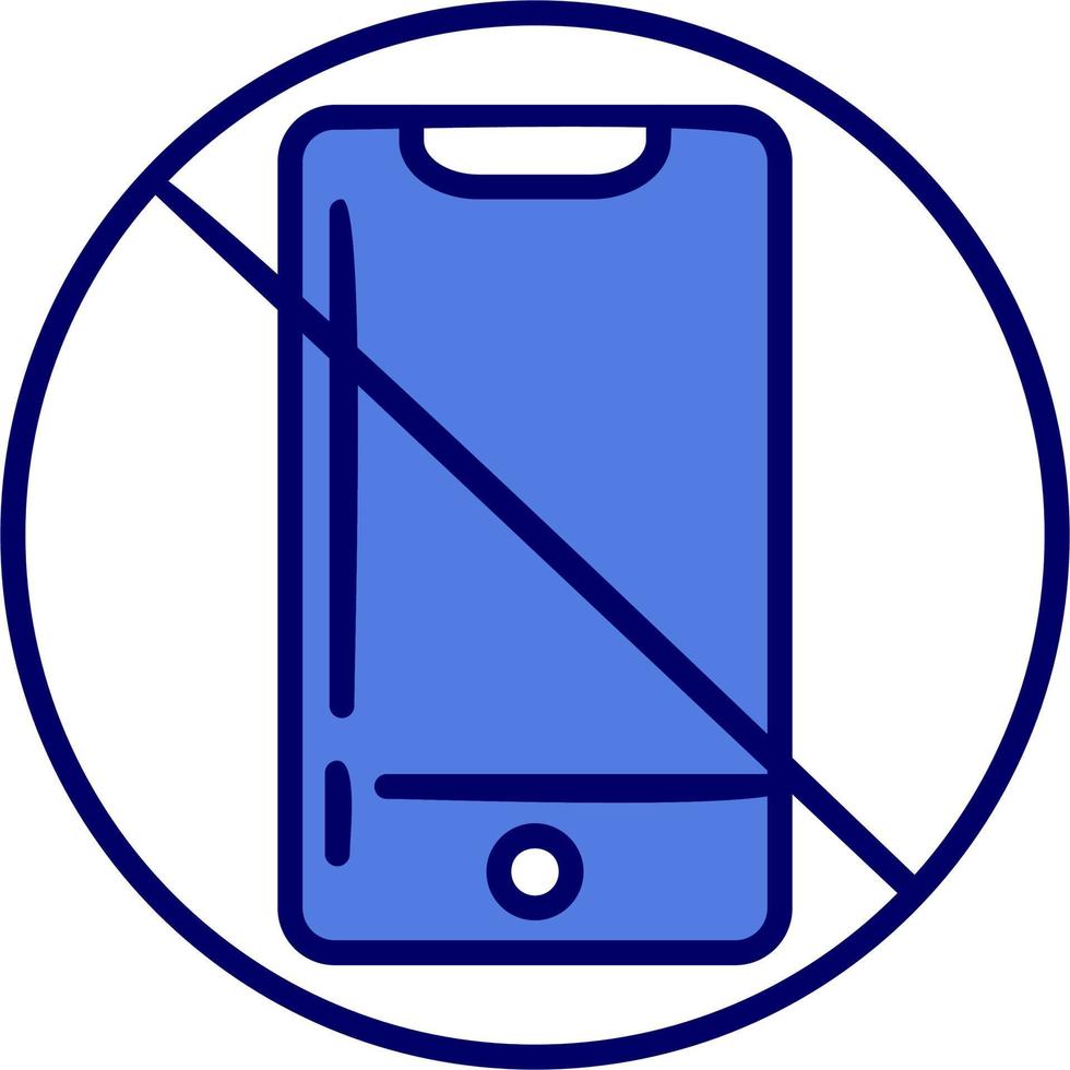 No cellphone Vector Icon