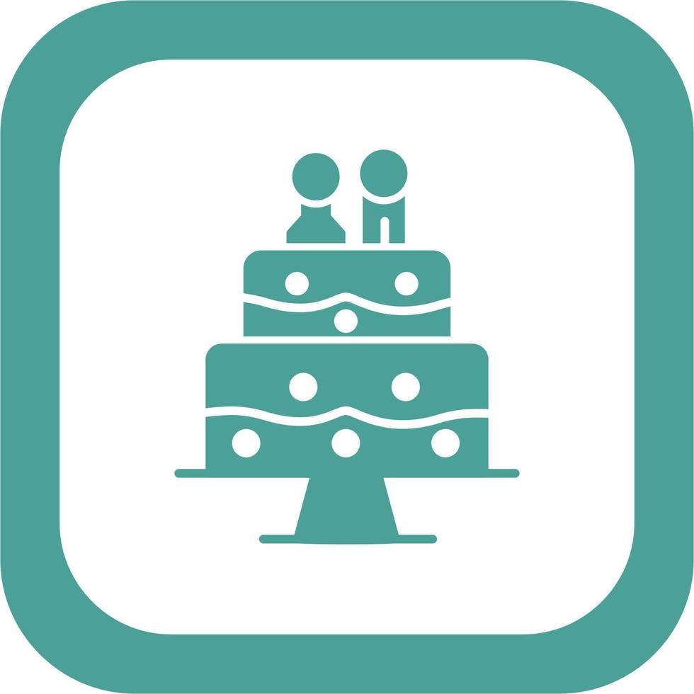 Wedding cake Vector Icon