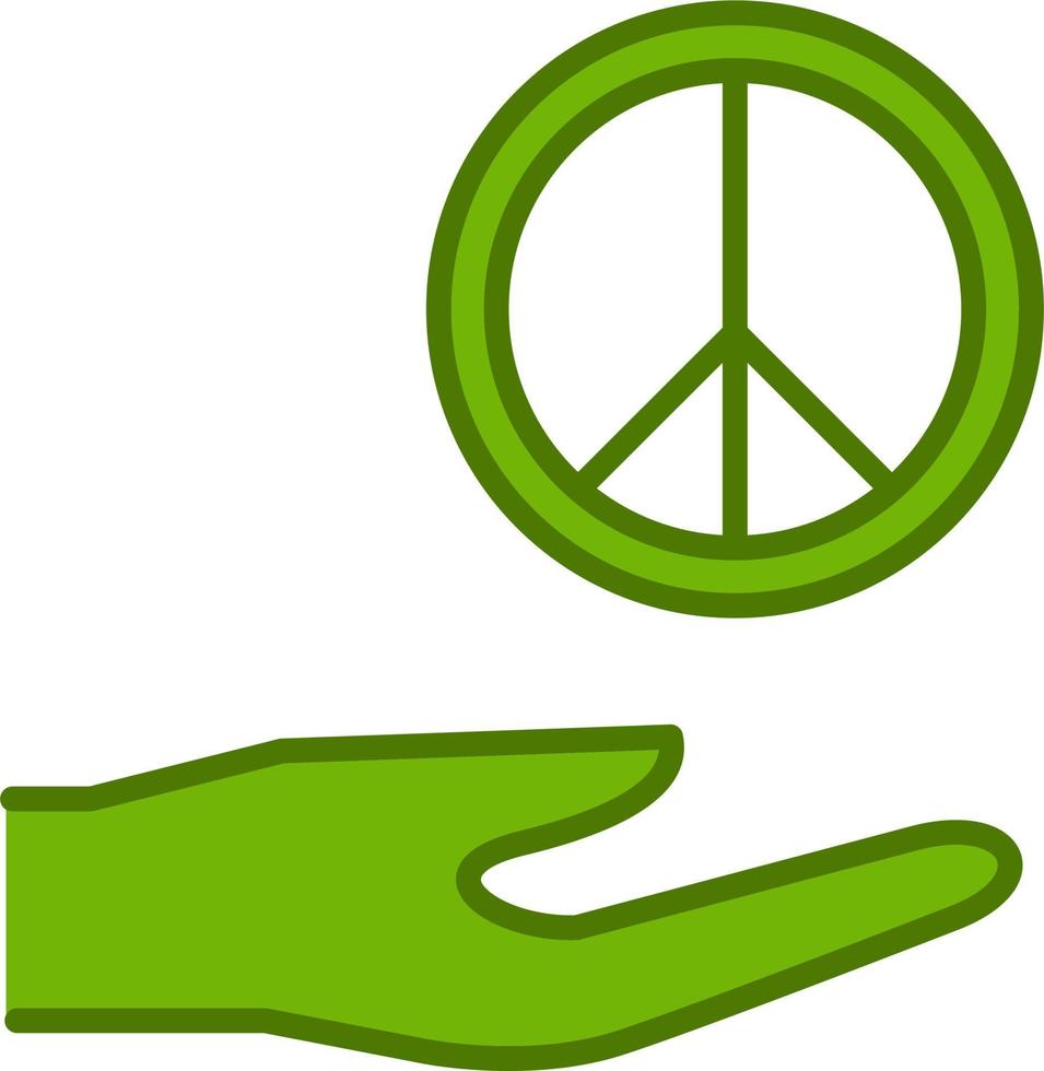 icono de vector de paz