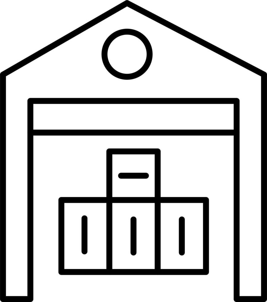 Warehouse Vector Icon