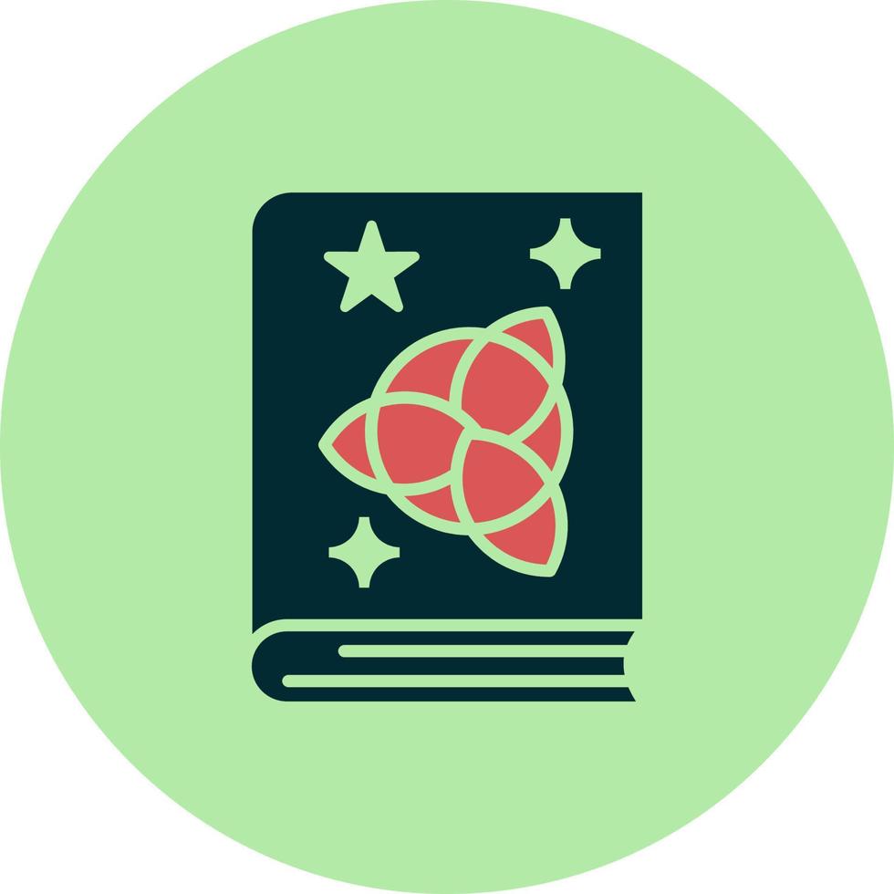 icono de vector de libro mágico