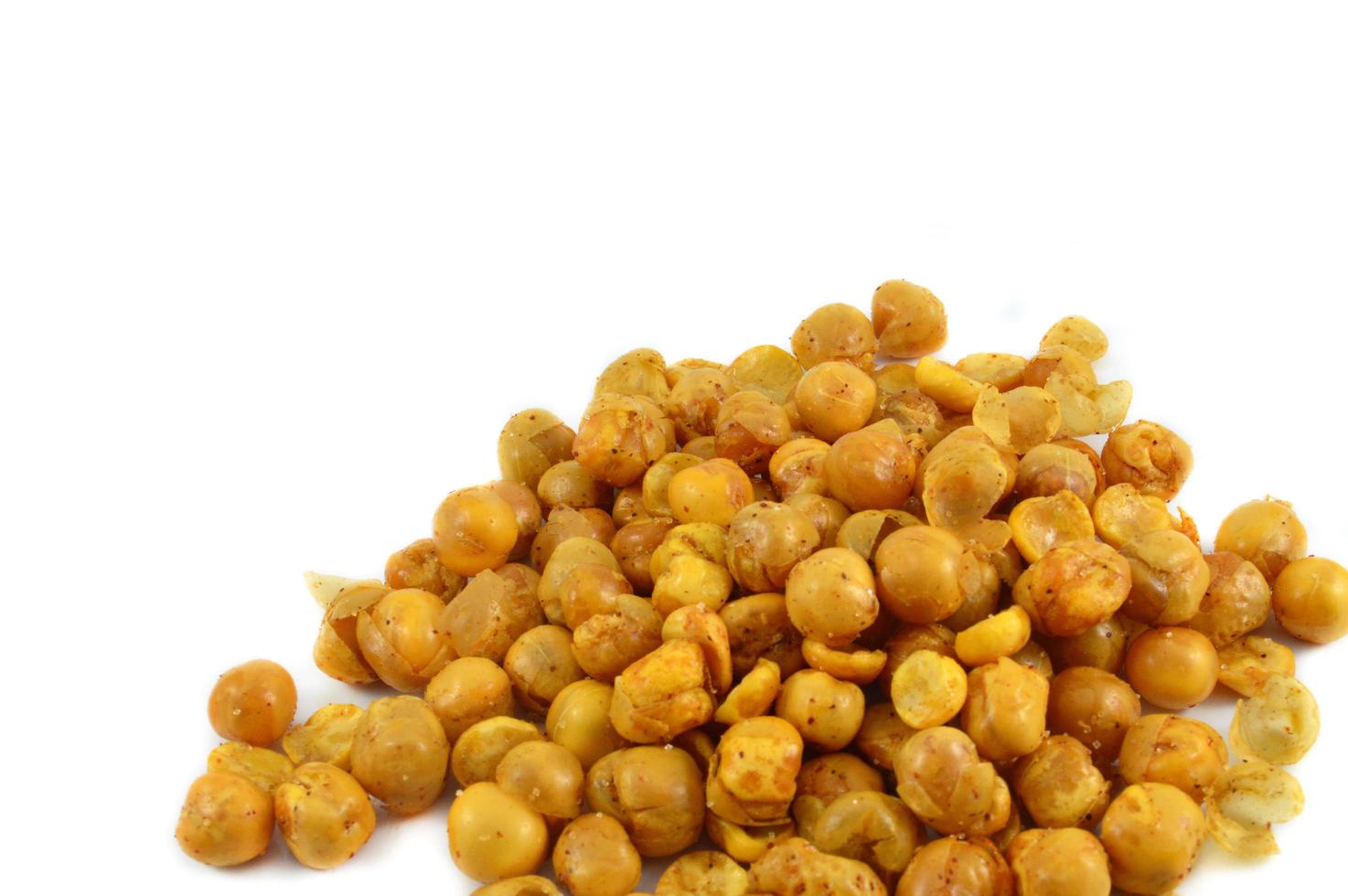 Yellow bean chickpeas fried baked salt and seasoning crispy for nack photo