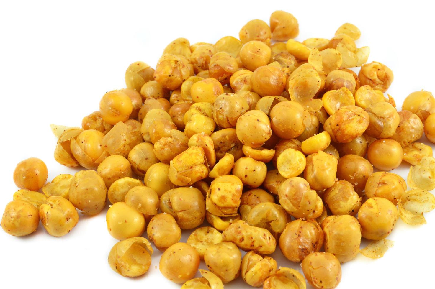Yellow bean chickpeas fried baked salt and seasoning crispy for nack photo