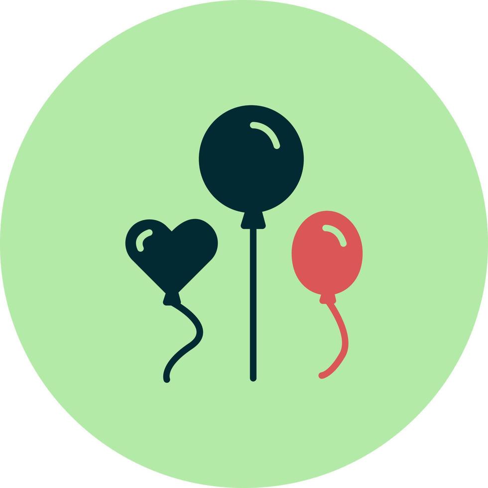 icono de vector de globos