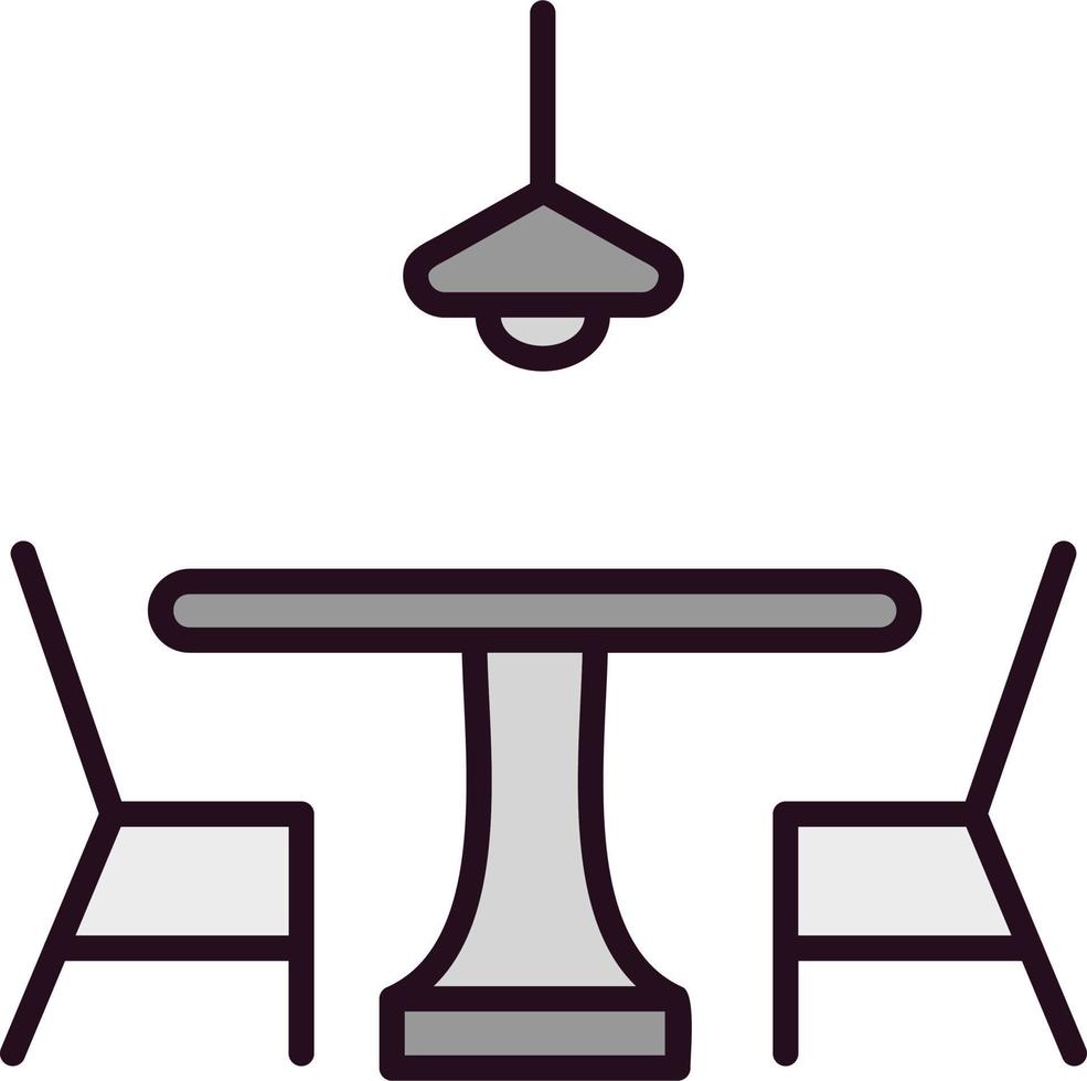 Dining table Vector Icon