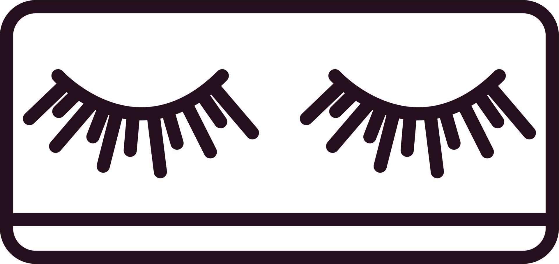 Eyelashes Vector Icon