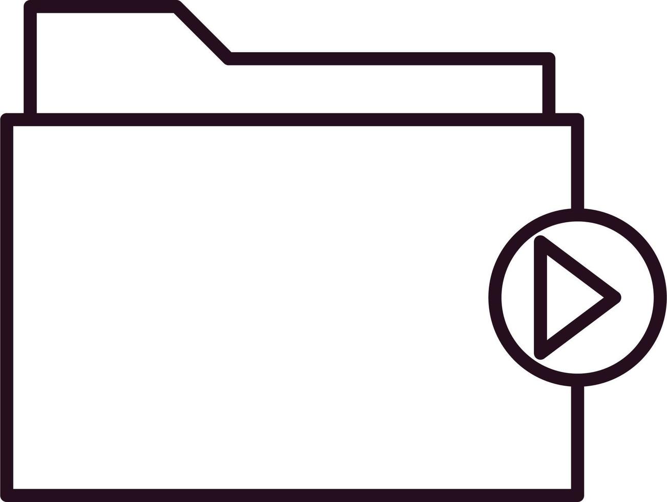 Video folder Vector Icon