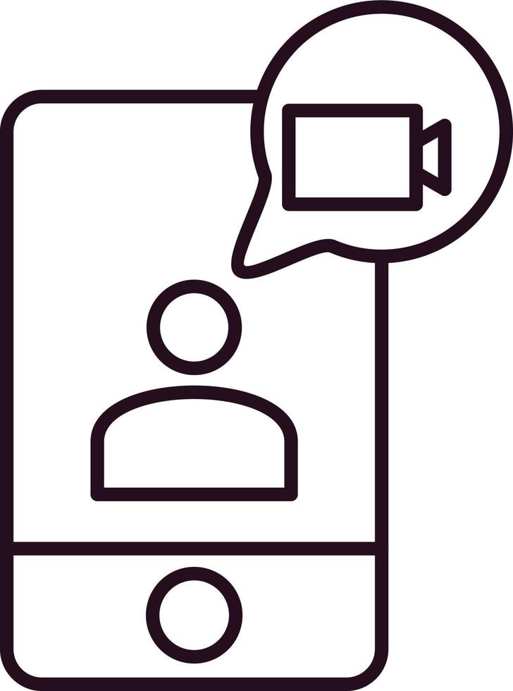 Video chat Vector Icon