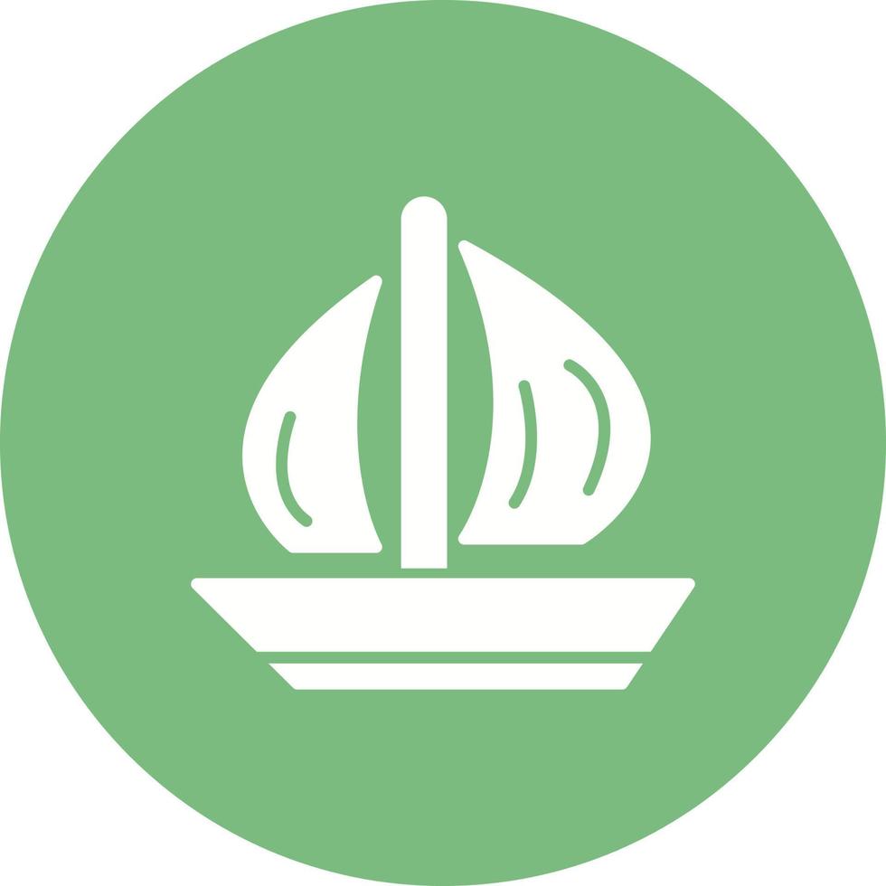 icono de vector de barco de vela