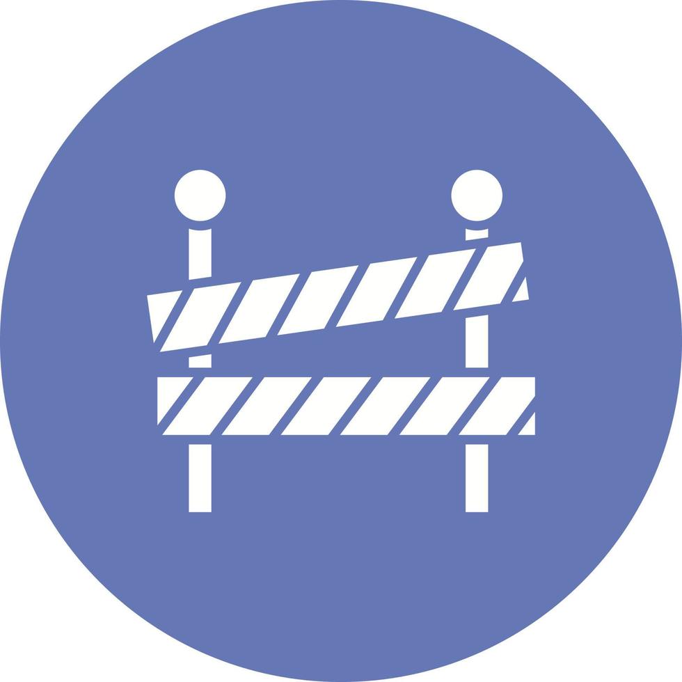 Road block Vector Icon