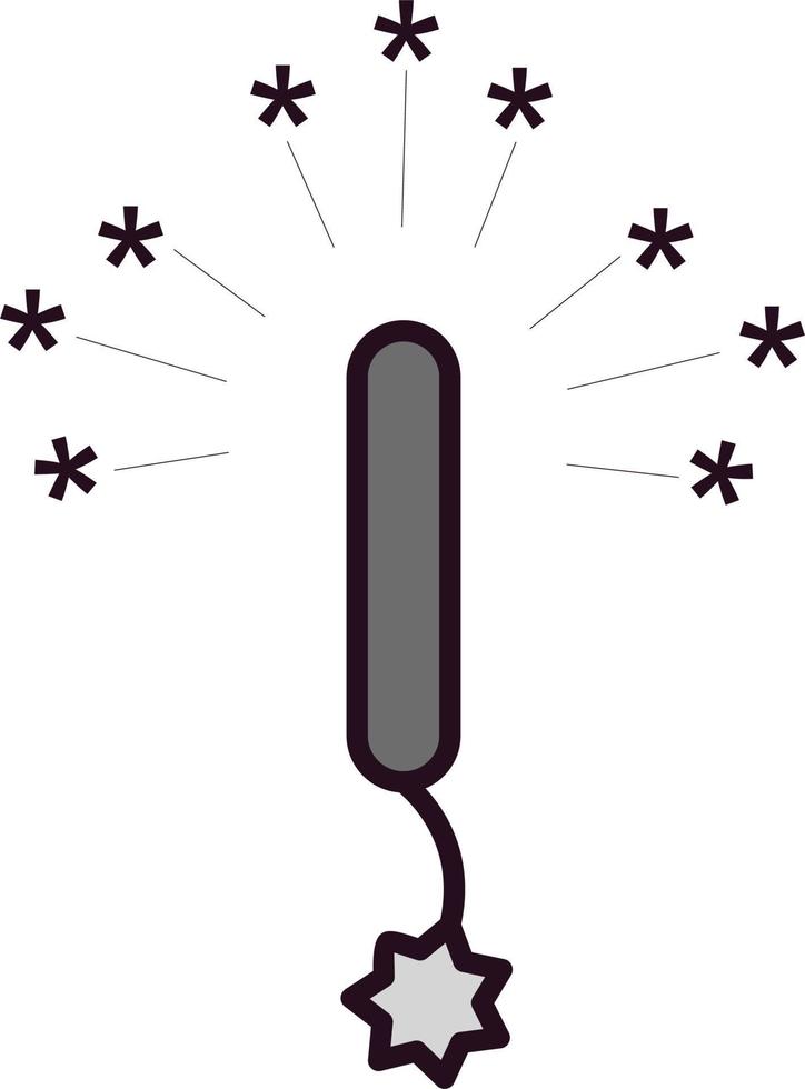 Sparkler Vector Icon