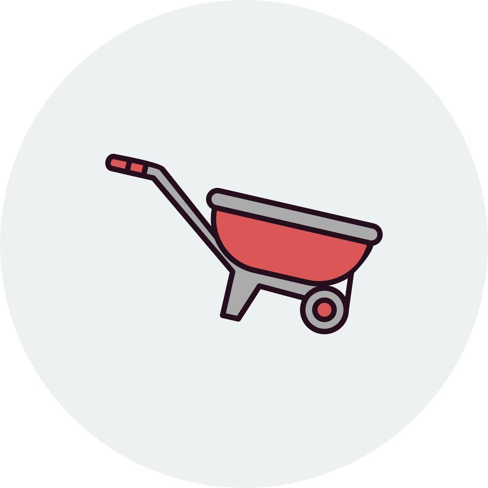 Wheel Barrow Vector Icon