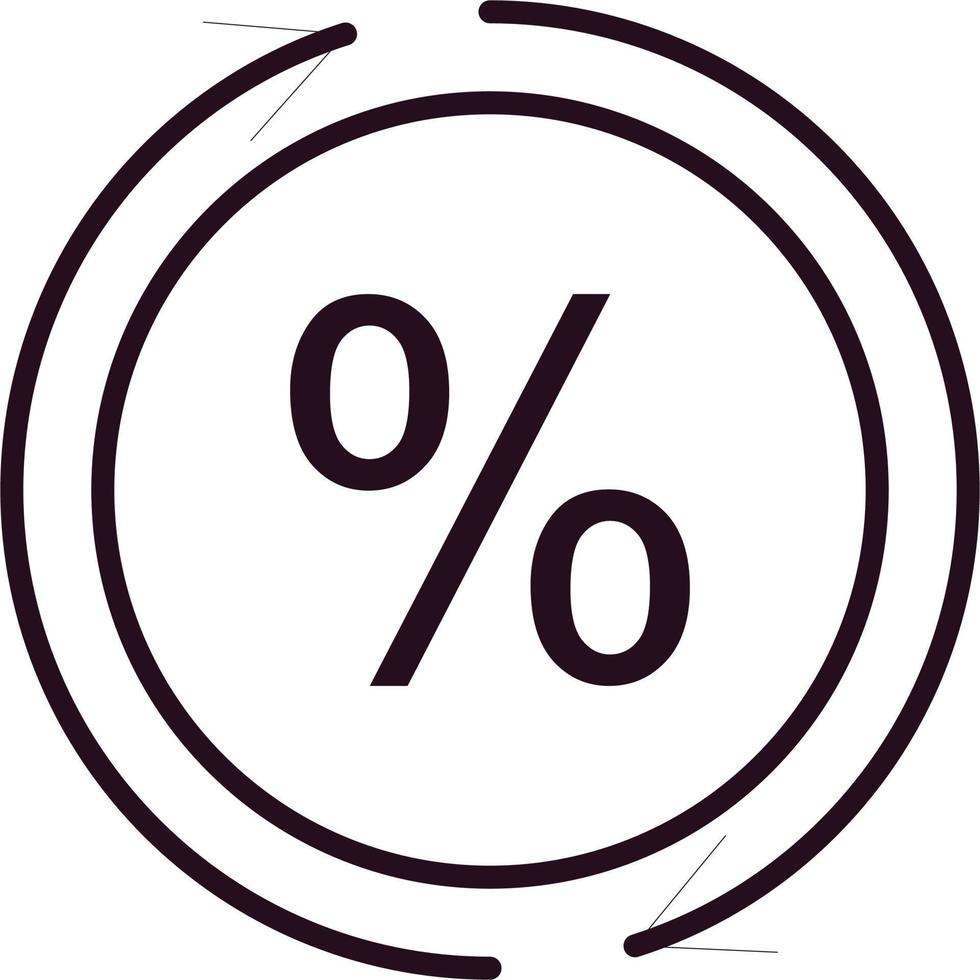 Percentage Vector Icon