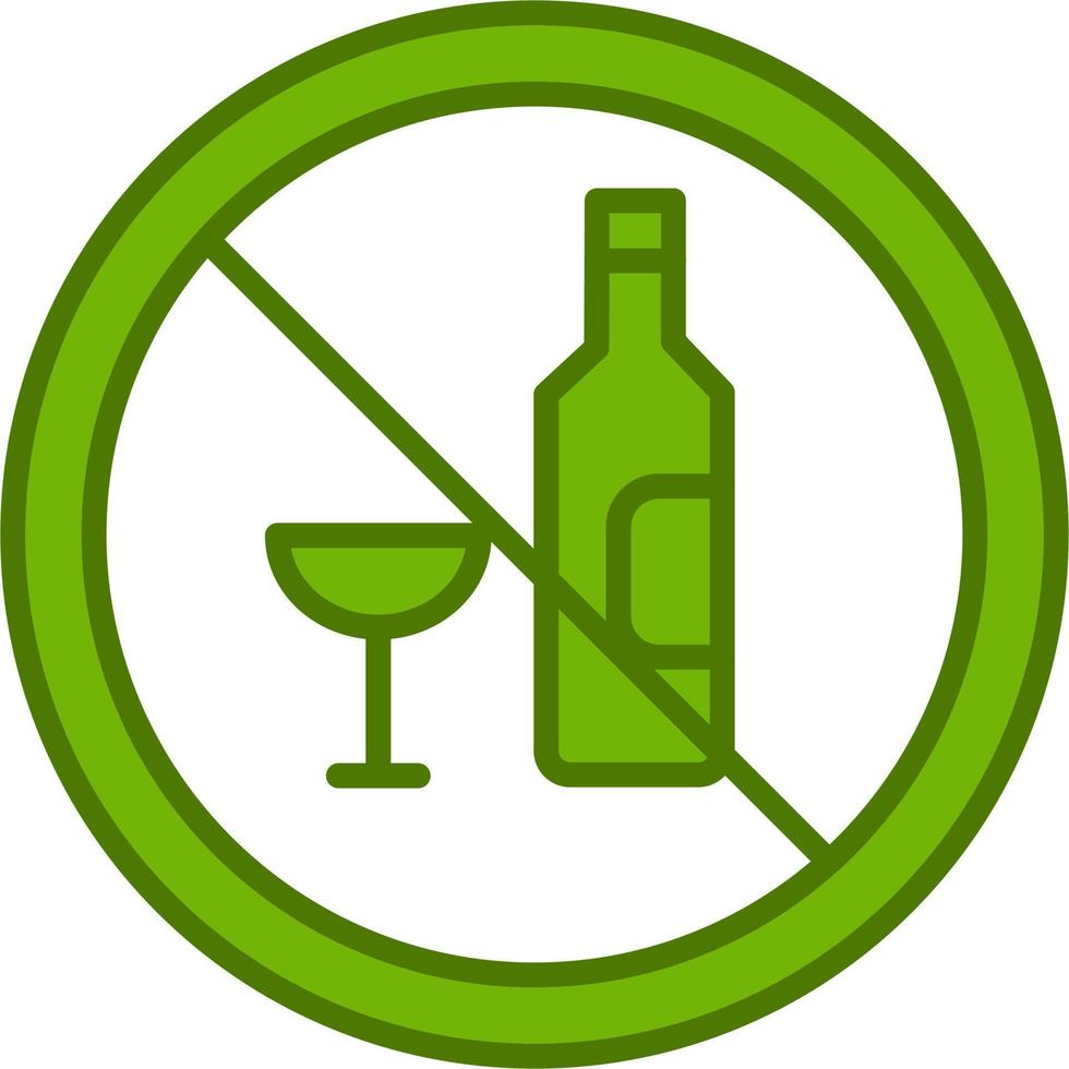 No alcohol Vector Icon