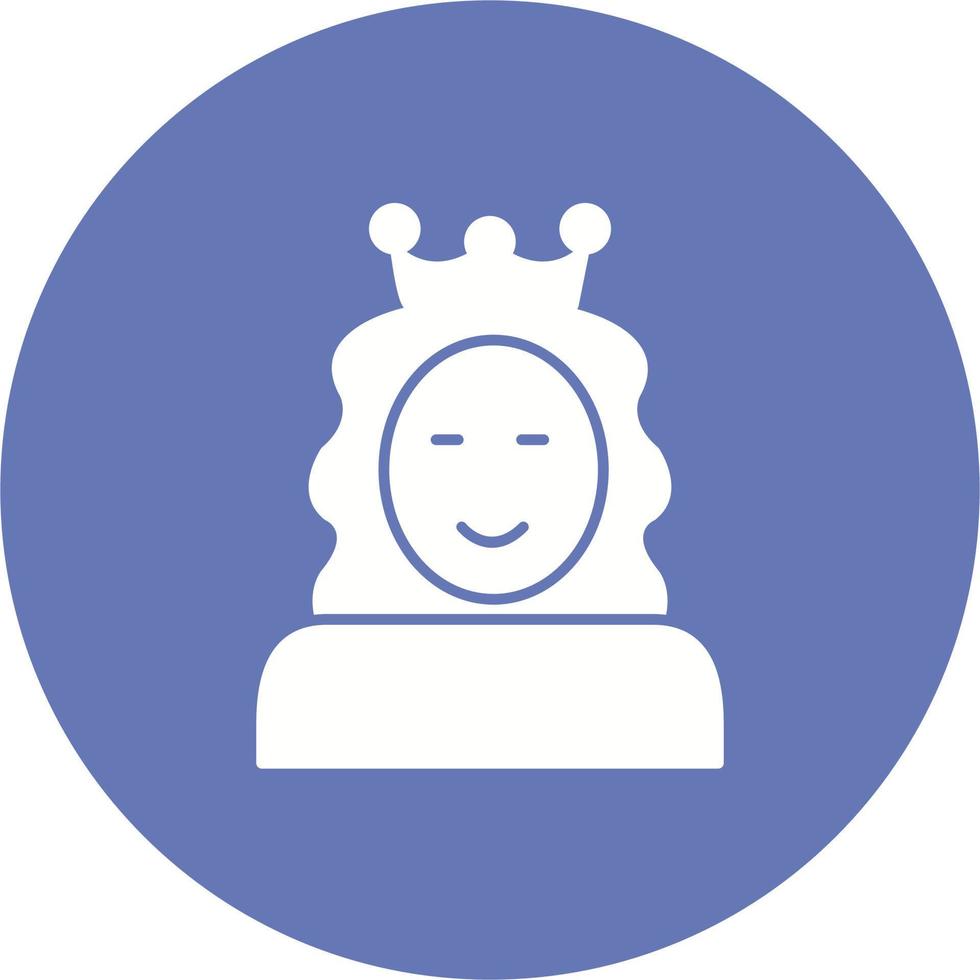 icono de vector de princesa