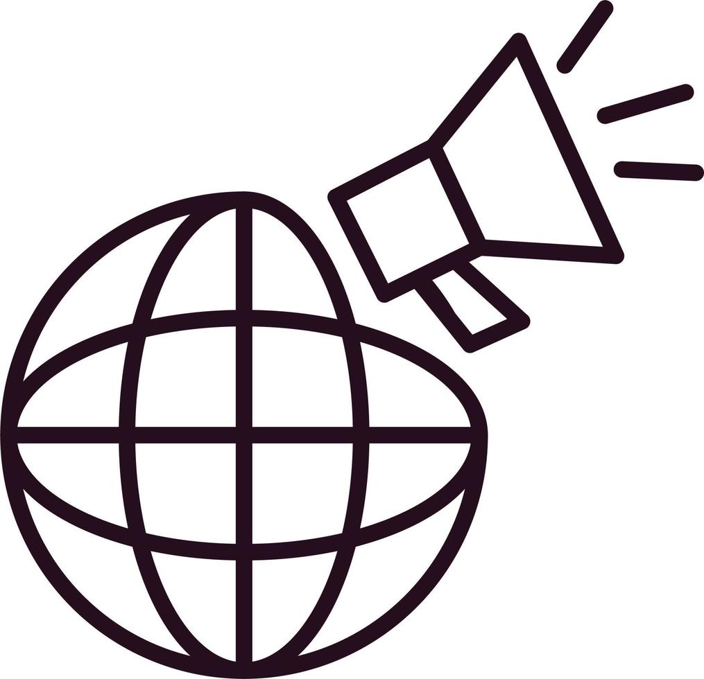 Global marketing Vector Icon