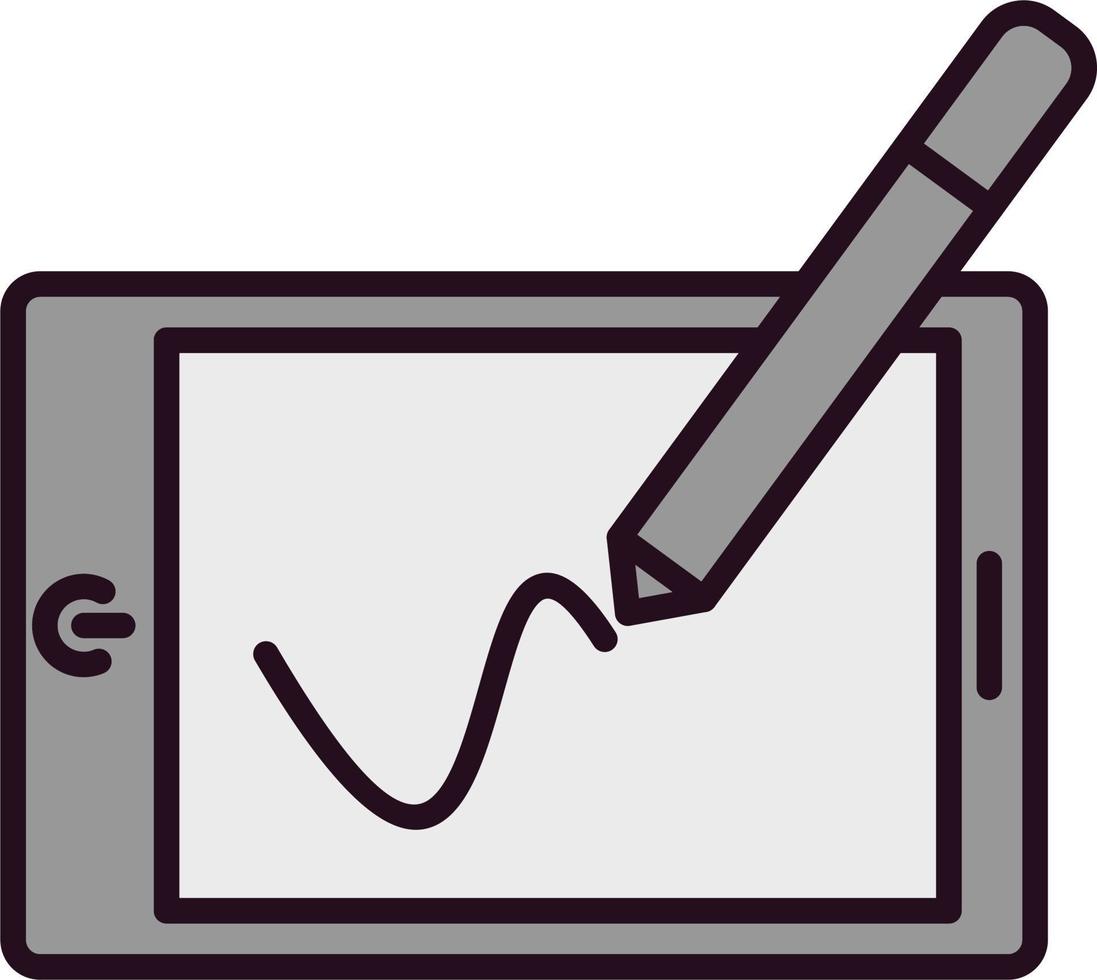 Drawing tablet Vector Icon