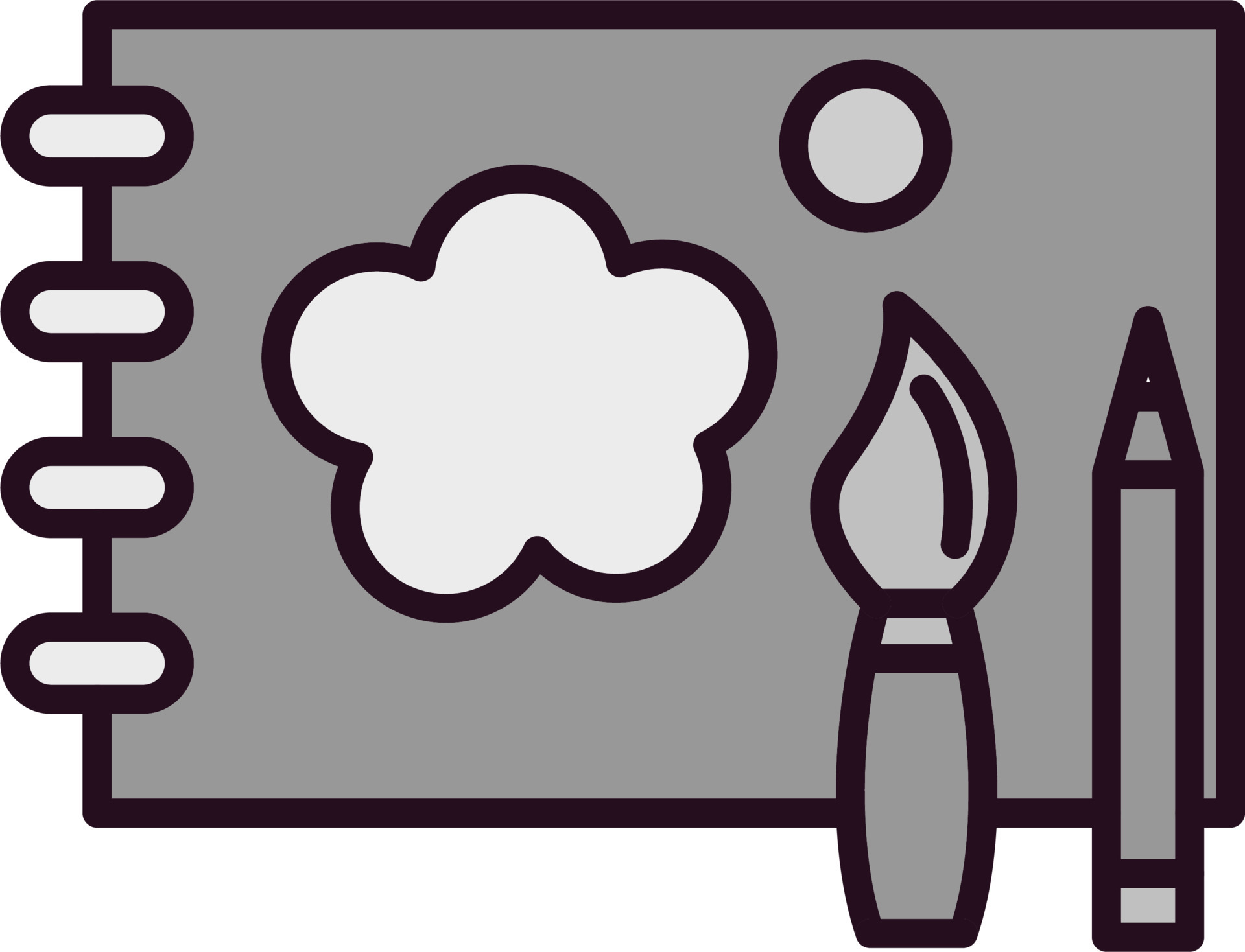 Sketchbook Vector Icon 19570535 Vector Art at Vecteezy