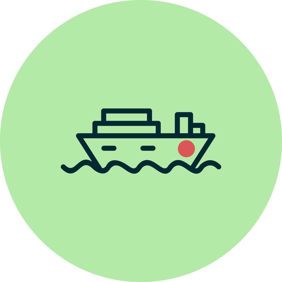 Cruise Ship Vector Icon