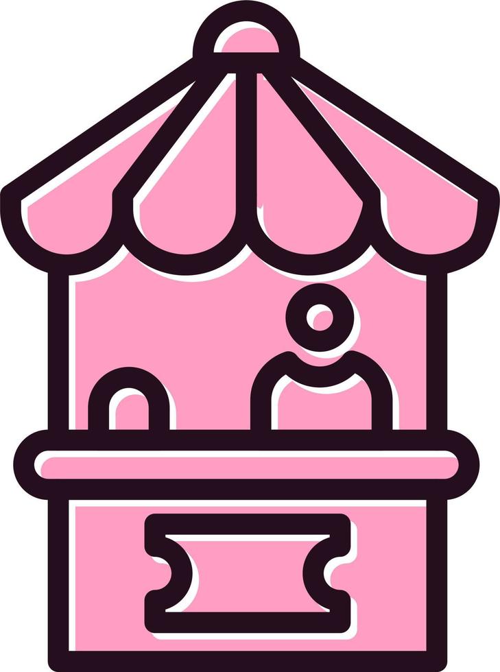 Ticket Office Vector Icon