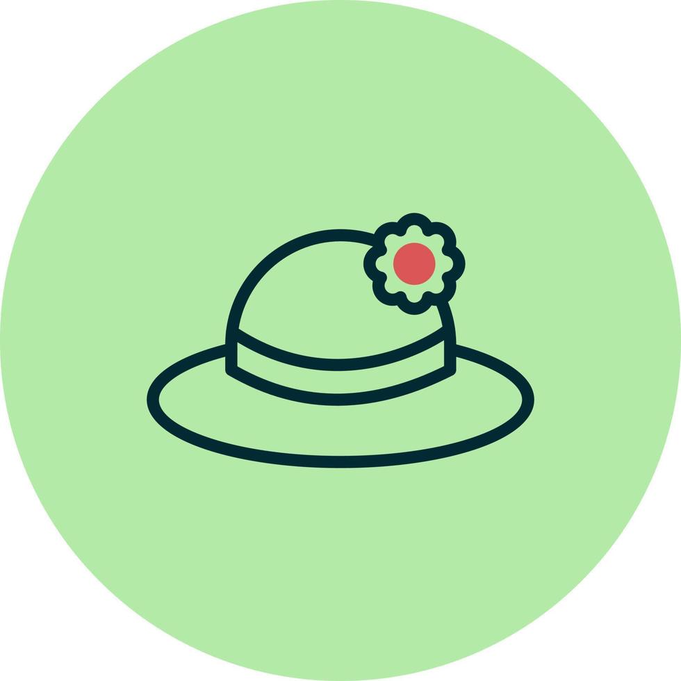 icono de vector de sombrero