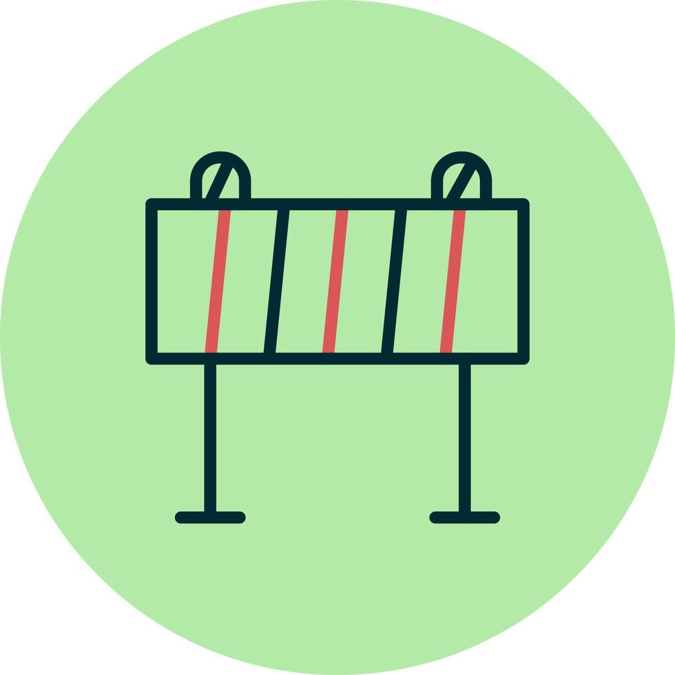 Road Barrier Vector Icon