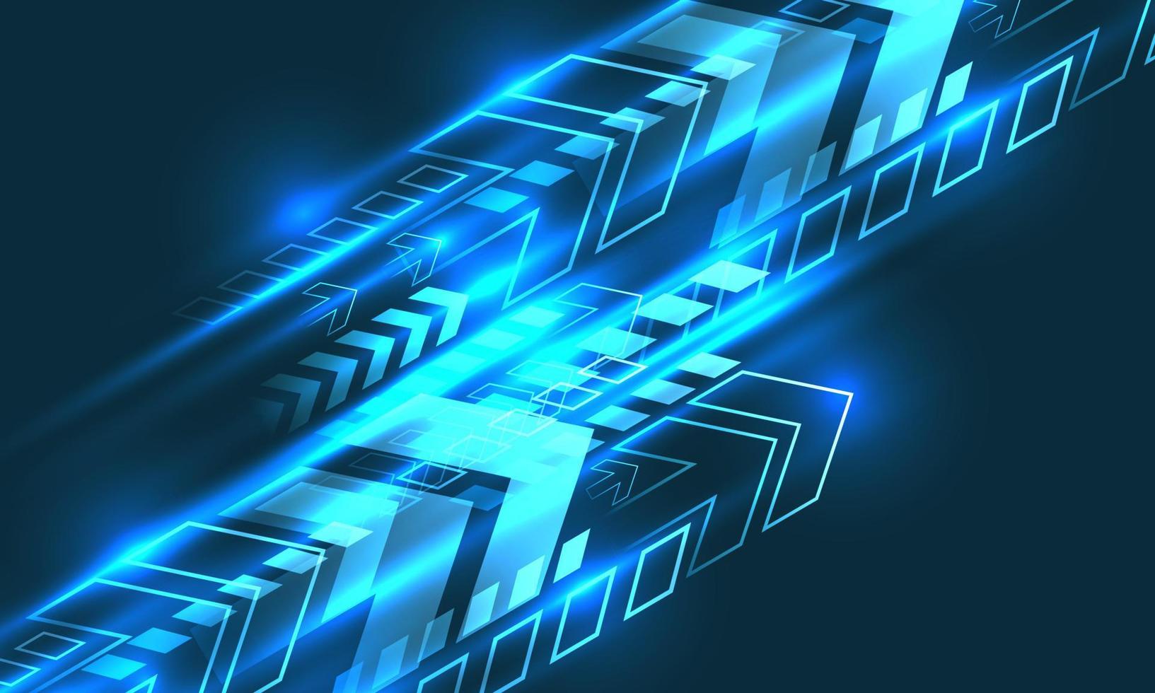 Abstract blue arrows direction dynamic speed design modern futuristic technology background vector