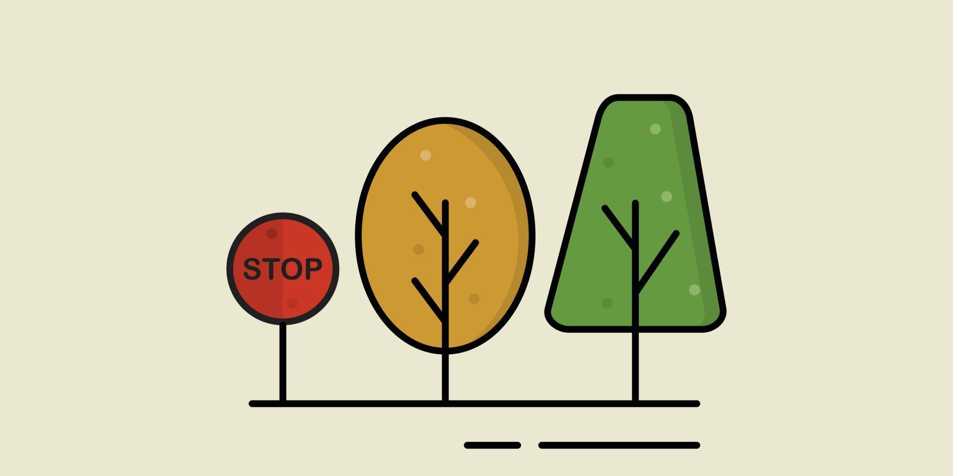 tree background design vector, nature design vector