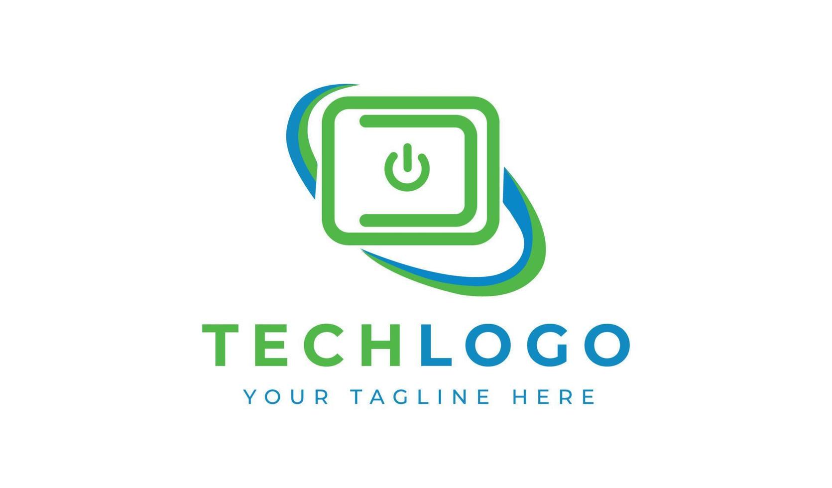 laptop service logo, service the computer logo vector icon ilustration, Flat laptop logo template