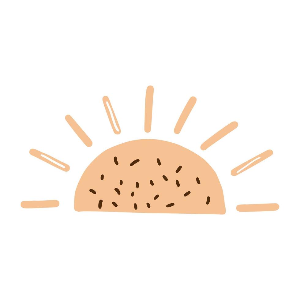 flat style icon sunburst vector