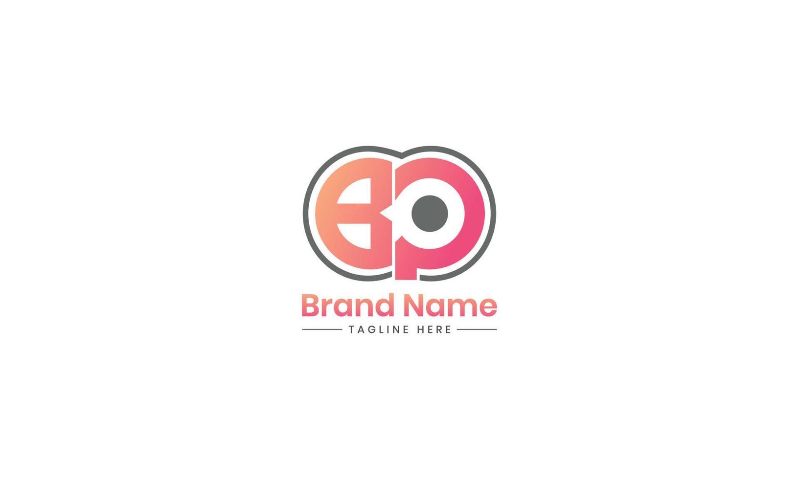 BP Logo Letter PB monogram and modern minimalist creative look vector illustration. Pro Vector