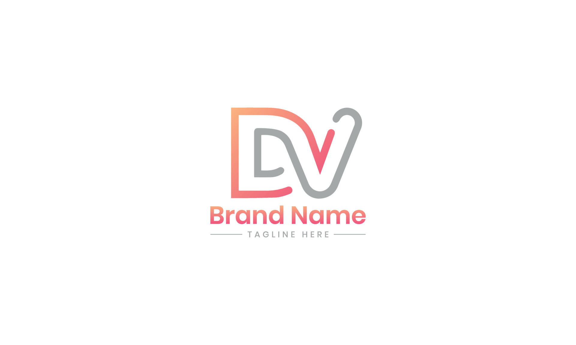 LV Logo Design Vector Graphic by xcoolee · Creative Fabrica