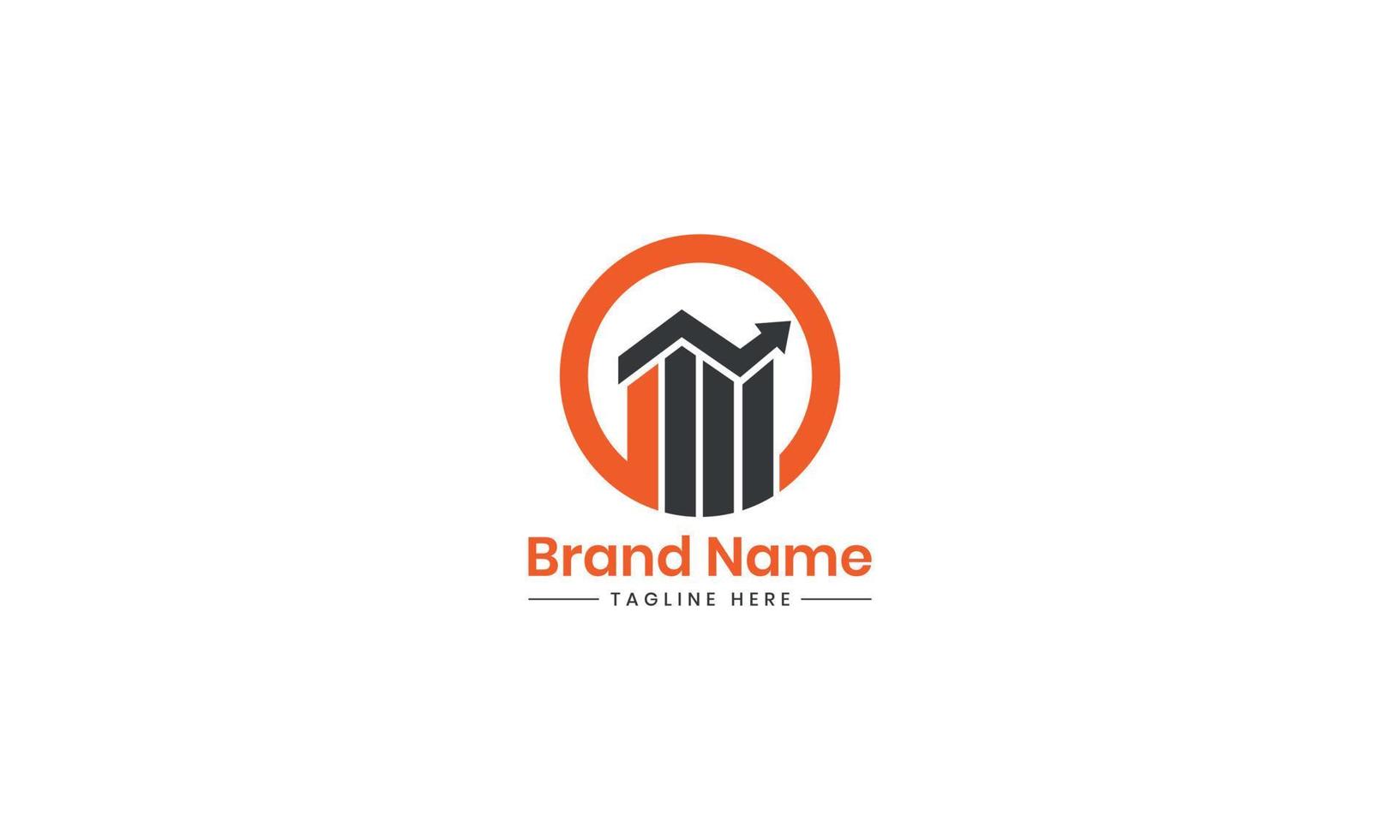 Marketing logo with circle shape. Pro Vector