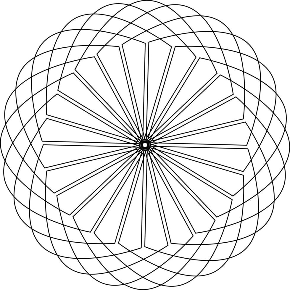 Vector Mandala art design. Simple in black outline that you van use in any design project as a background, logo, symbol, etc. as per your creativity.