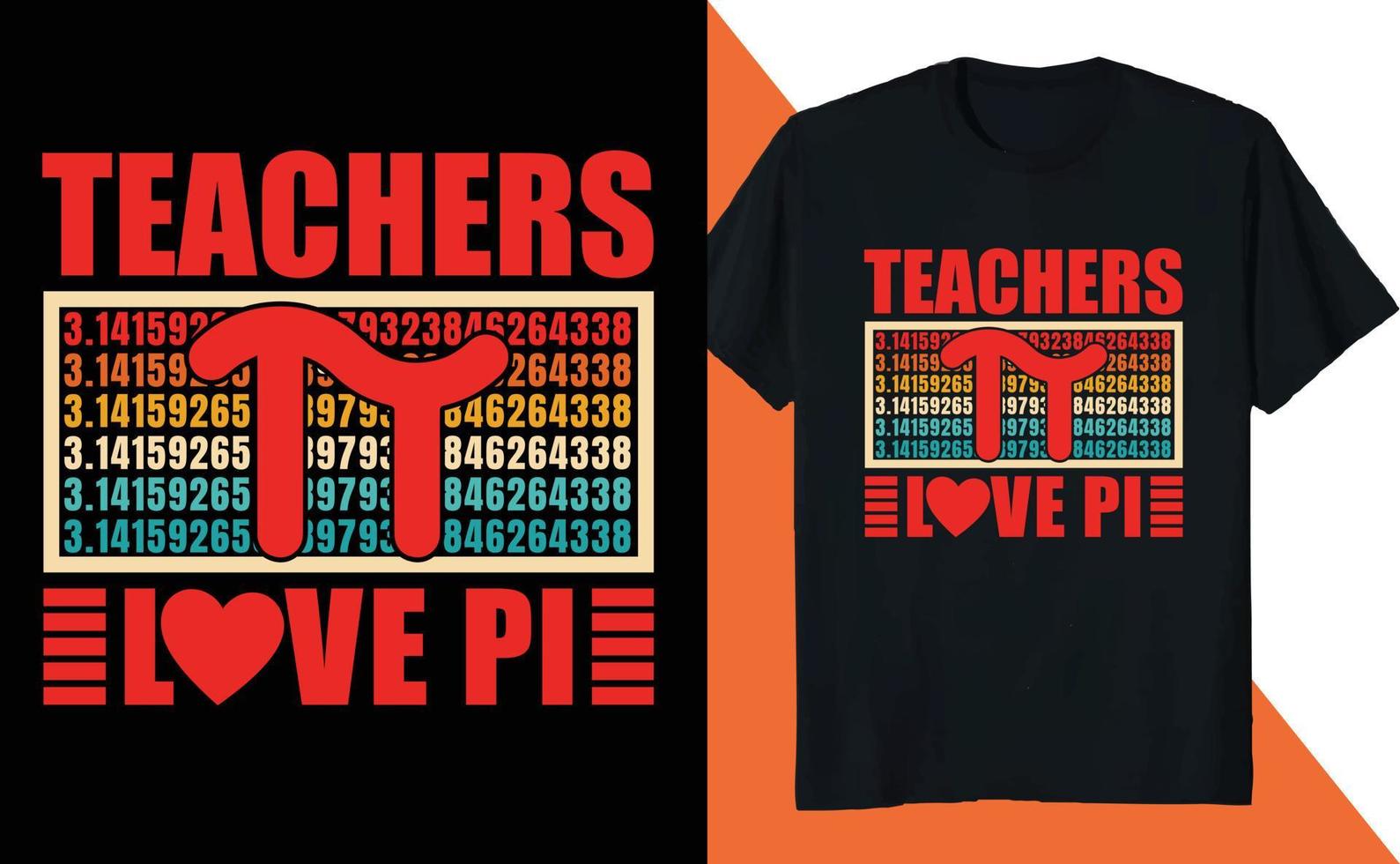 Teachers Love PI Math Lover PI Day Science vector