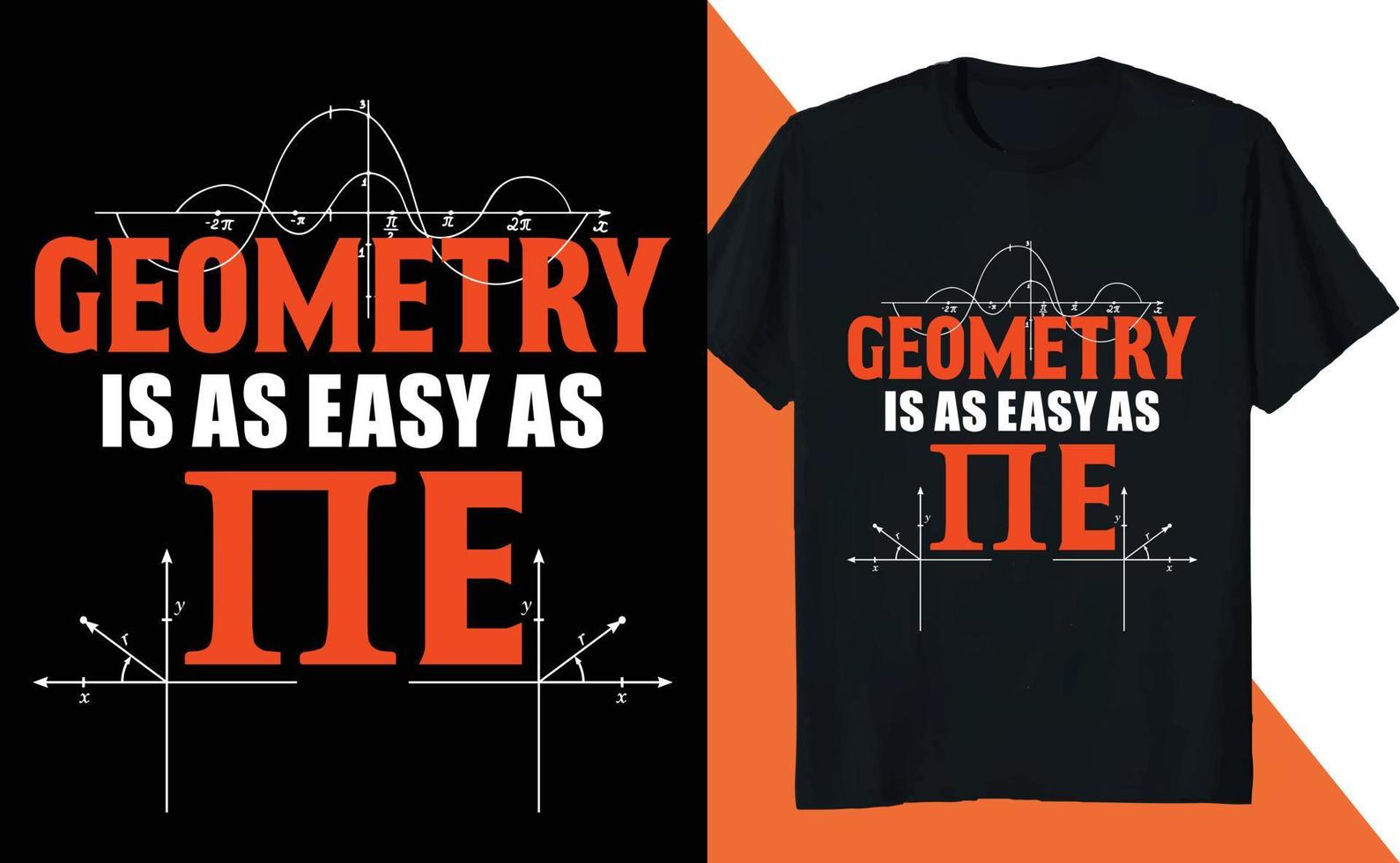 Geometry as Easy as PI Day  Math Lover Science vector