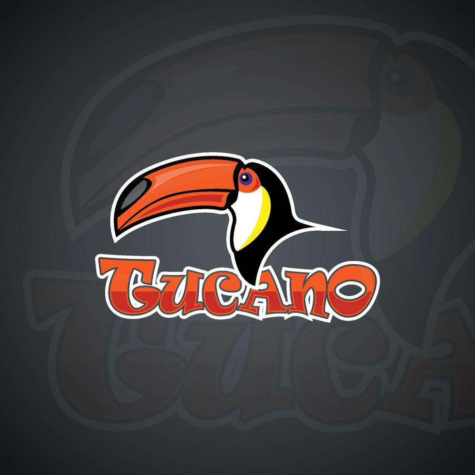 Toucan set template. Vector Graphics. EPS 10 vector graphics.