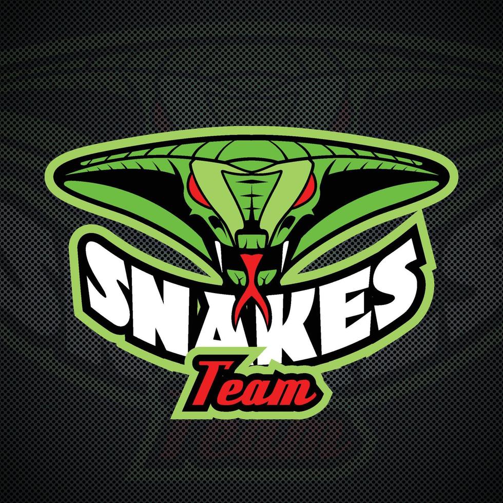 Logo template with Snake head. EPS 10 vector graphics