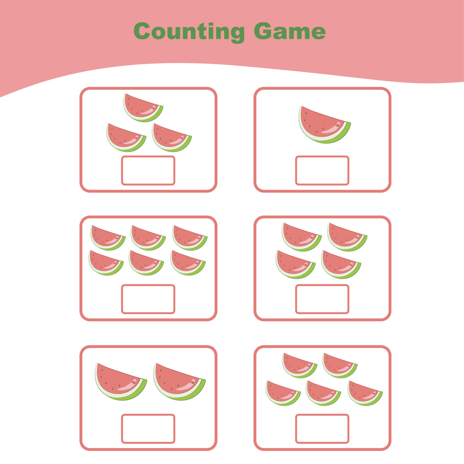 Counting Worksheet For Children Count And Write The Answer Mathematic 