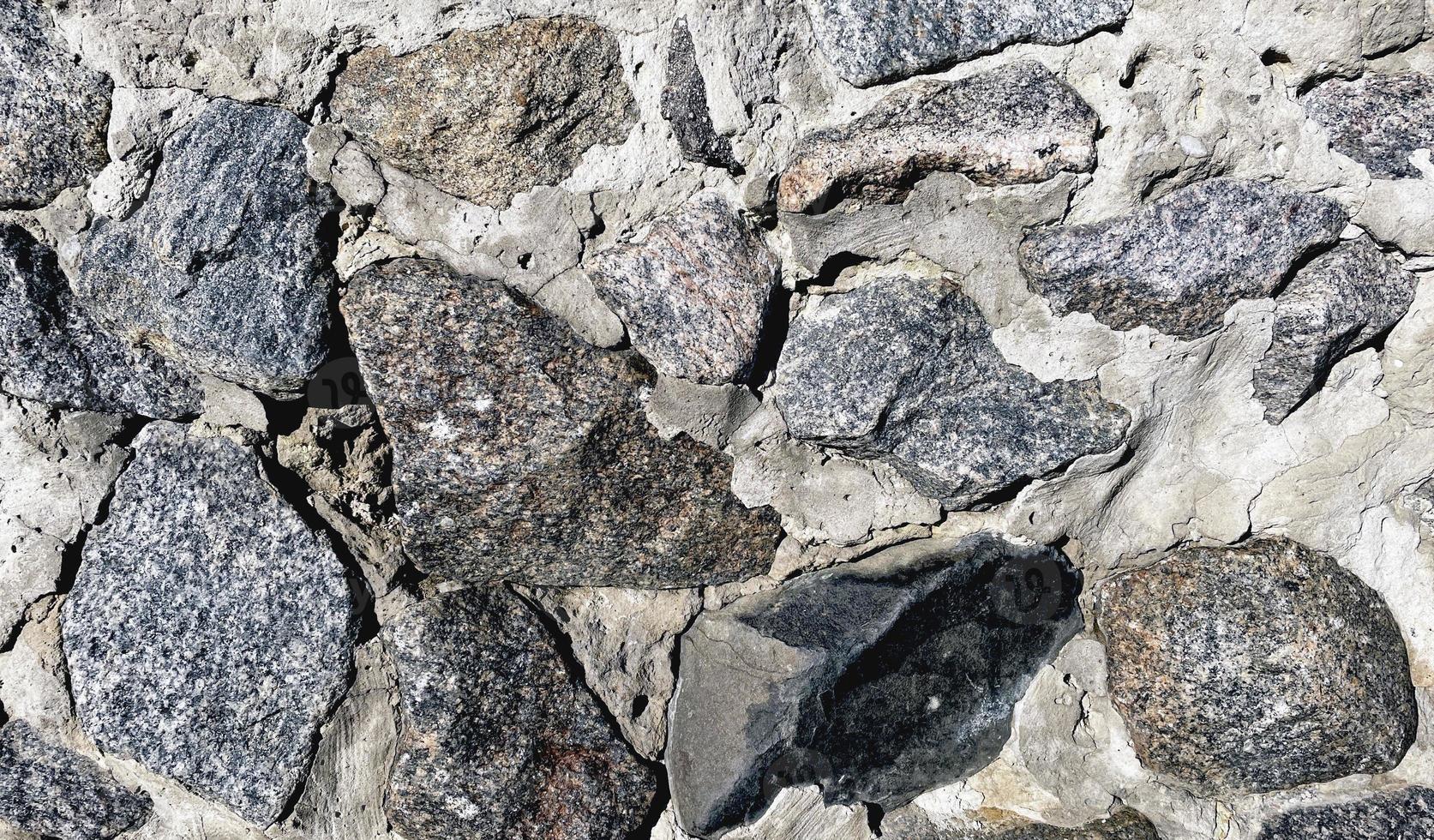 Stone wall texture macro photo