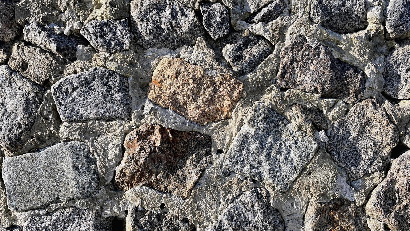 Stone wall texture macro photo