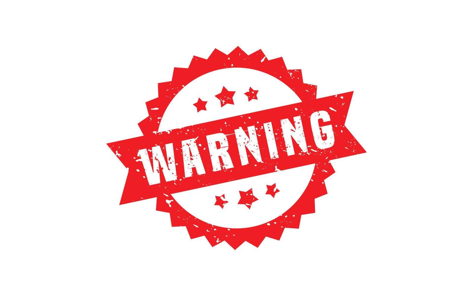 WARNING rubber stamp with grunge style on white background vector